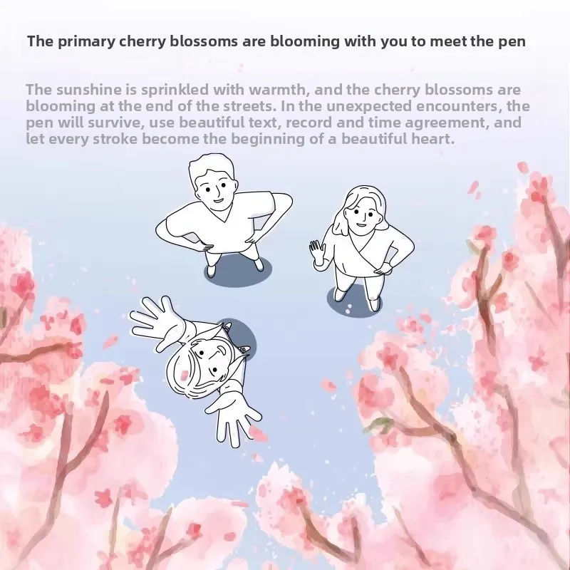 قلم جل KACO Lingyue Sakura إصدار محدود، قلم POPUP قابل للسحب بالضغط الجانبي، 0.5 مم، للطلاب، امتحان سريع الجفاف ST Nib، Br