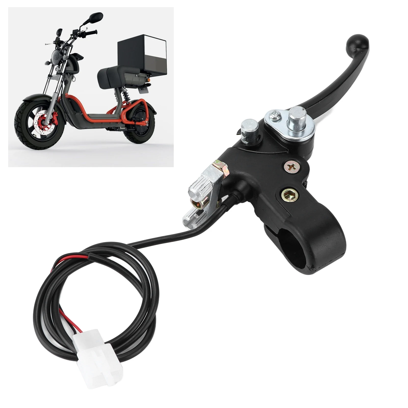 

22 мм правый тормозной рычаг сцепления с тросом для 2-тактных мини-квадроциклов 47CC 49CC