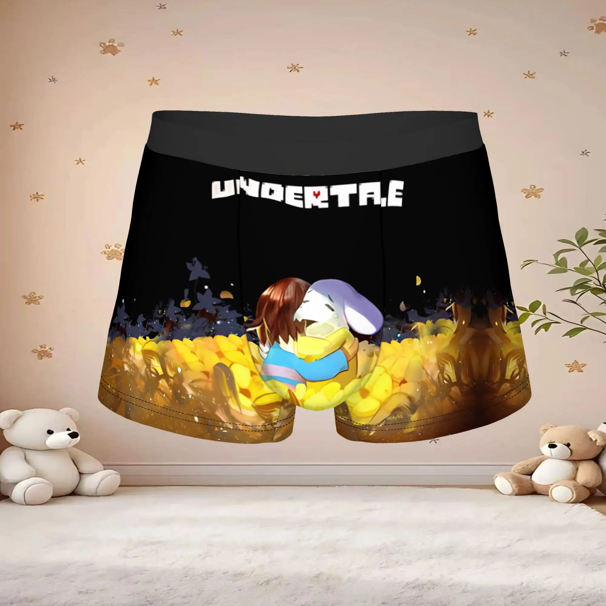 1pc Popular Undertale Anime Pattern boxers Game Lover Novelty Panties Men's Underwear Print Shorts Boxer Briefs