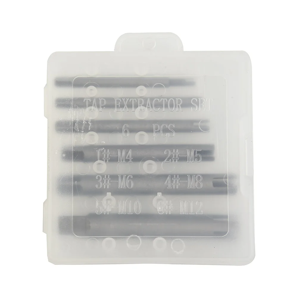Dies Screw Tap Extractor Hand Tools Workshop Equipment 6pcs Alloy Steel Broken End Tap Extractor High Quality Brand New