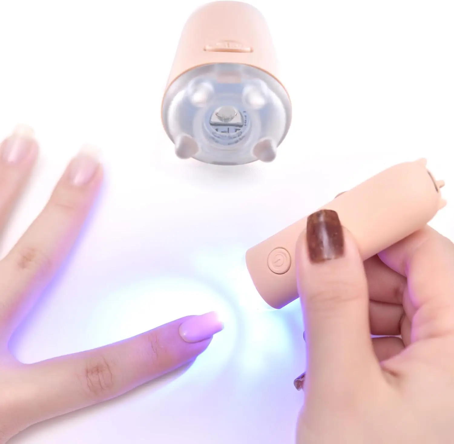 

Pink Cat-Ear UV LED Nail Lamp, Portable Gel Dryer for Acrylic & Nail Art