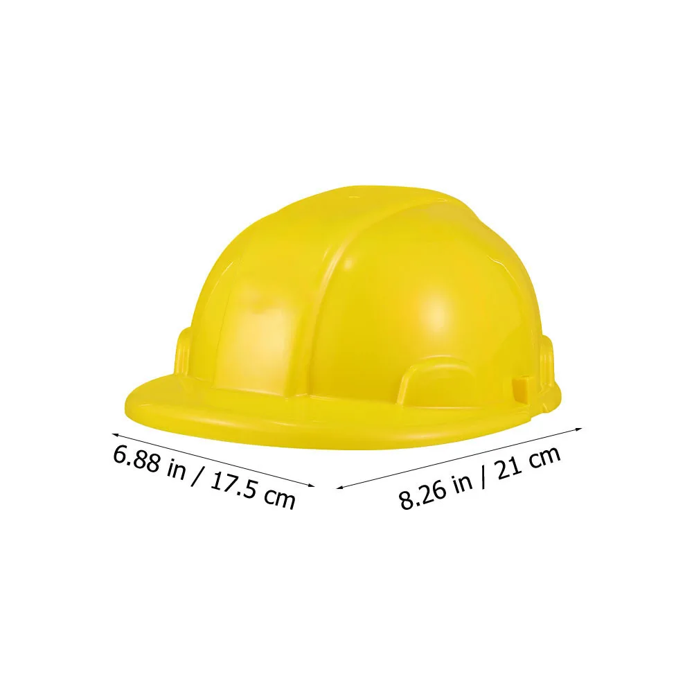 6Pcs Kids Construction Hard Hats Engineering Role Play Safety for Children Bright Building Dress Up Party Supplies
