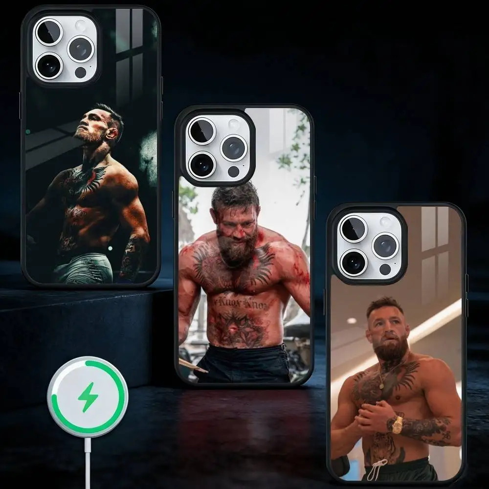 

Conor M-McGregor Phone Case For iPhone17,16,15,14,13 Plus,Pro Max Magnetic For Magsafe Wireless Charging