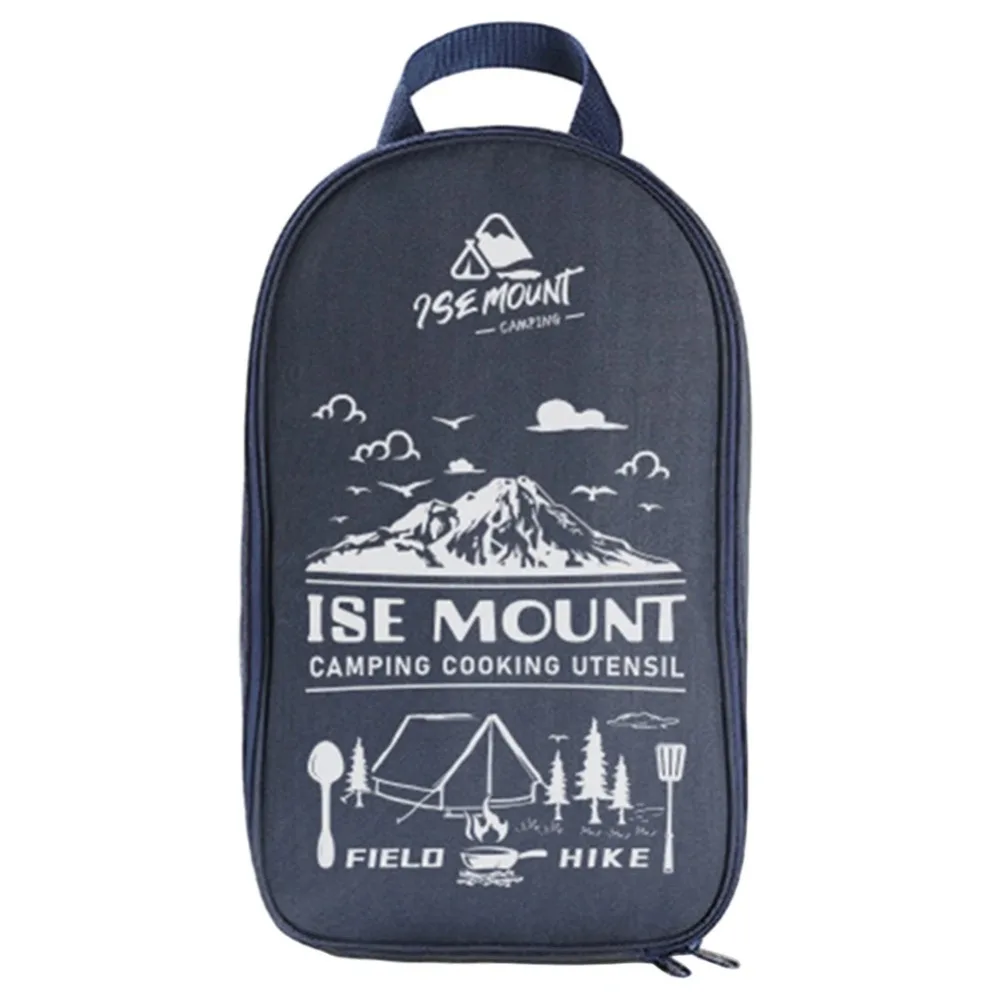NONE 2024 Picknick-Utensilien-Set, Aufbewahrungstasche, Wandern, Camping, Grillen, Geschirr, Organizer, Reisen, großes Fassungsvermögen, Kochgeschirr-Tragetasche 4