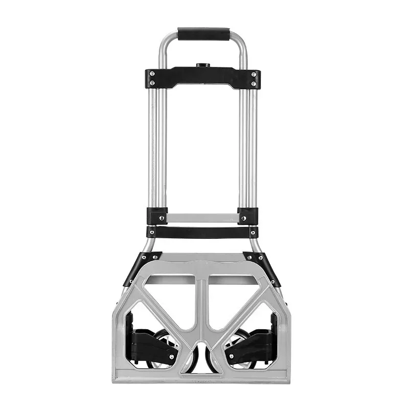 Load Capacity 90KG Car Mounted Handcart Foldable Trolley Climbing Stairs Upstairs Cargo Transport Folded Trolley with Wheel