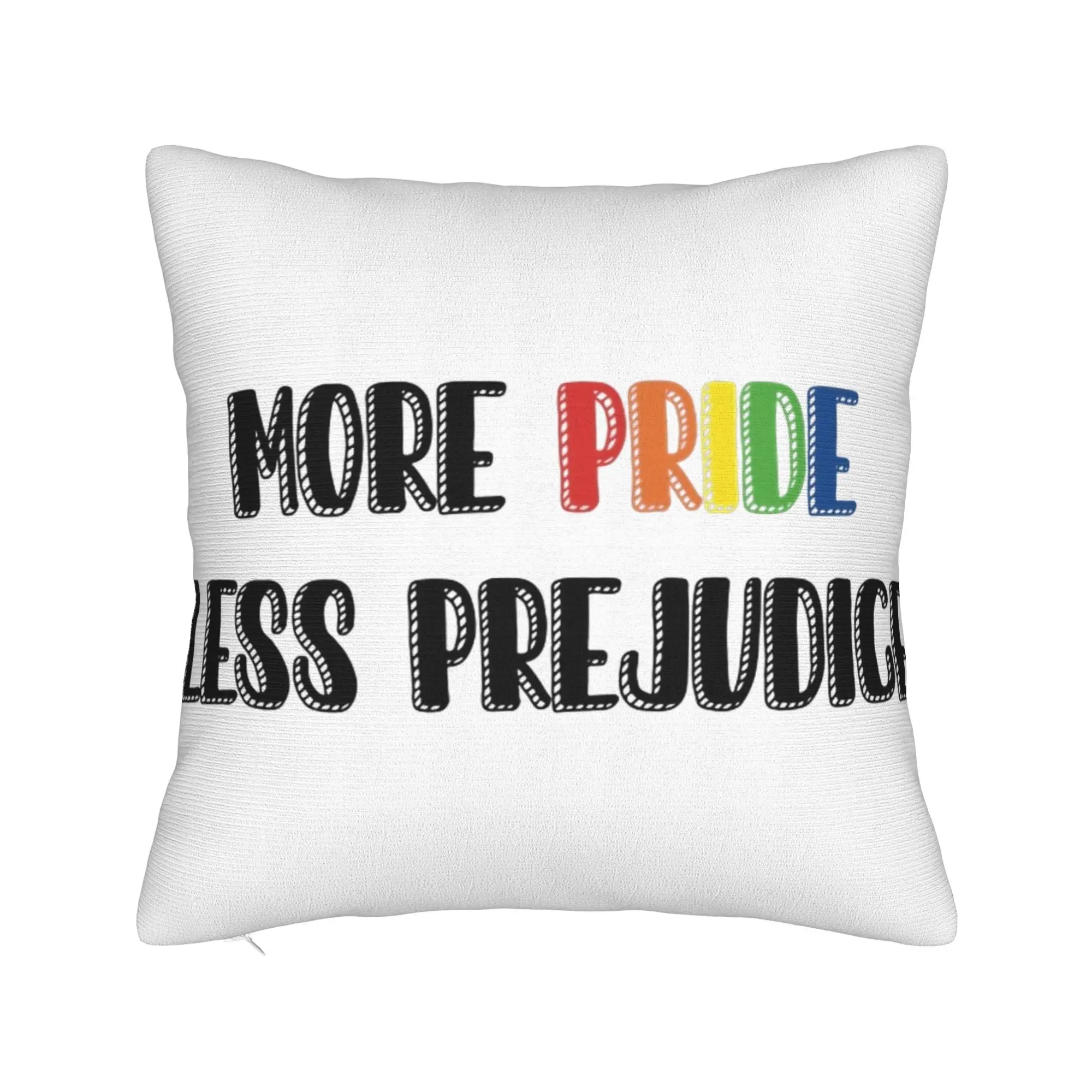 Decorative Pillowcases More Pride Less Prejudice  Merch Car  Throw Pillow Case Cover Zippered Multiple Sizes