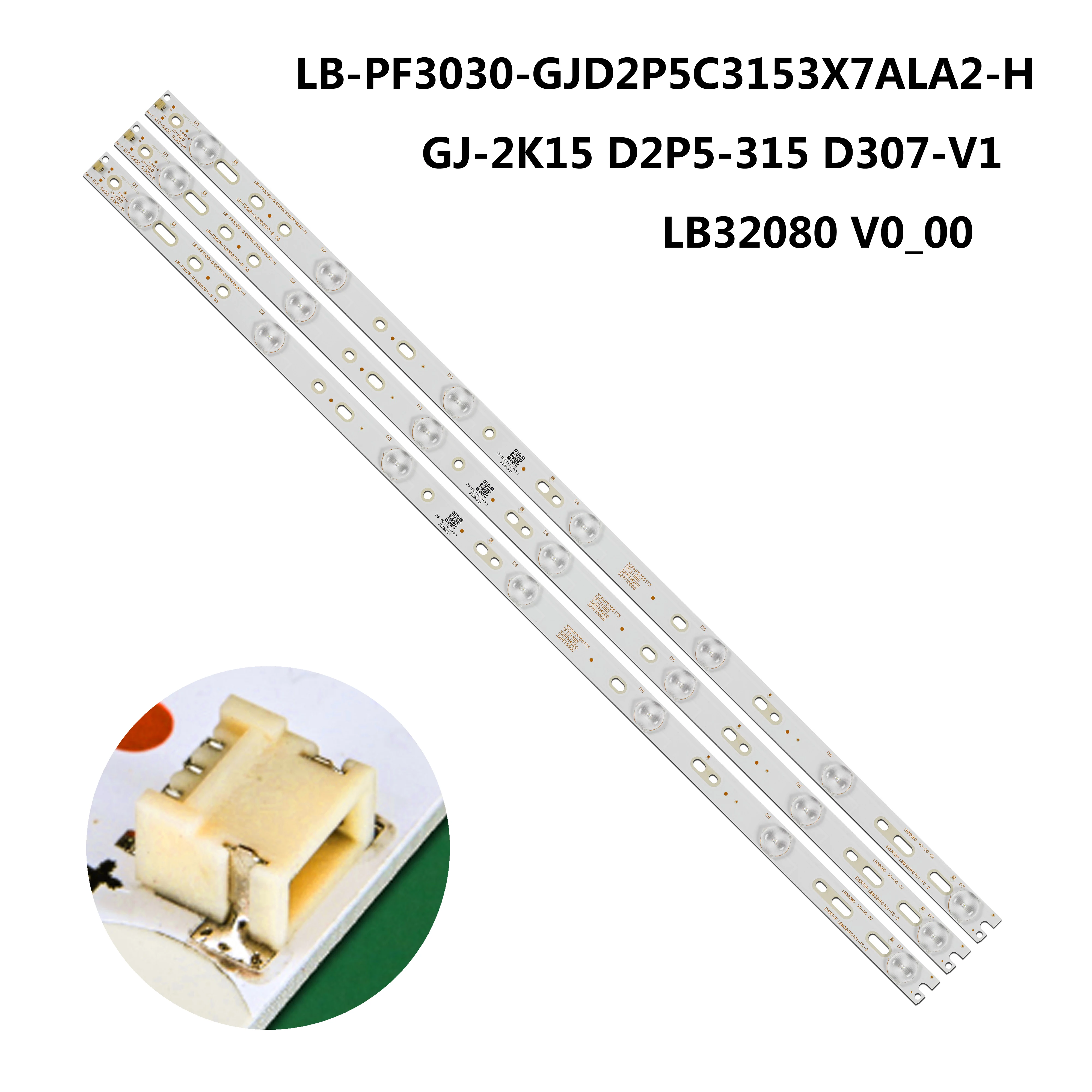 7Lamp 3PCS NEW Backlight Strip LB-PF3030-GJD2P53153X7AHV2-D For 32