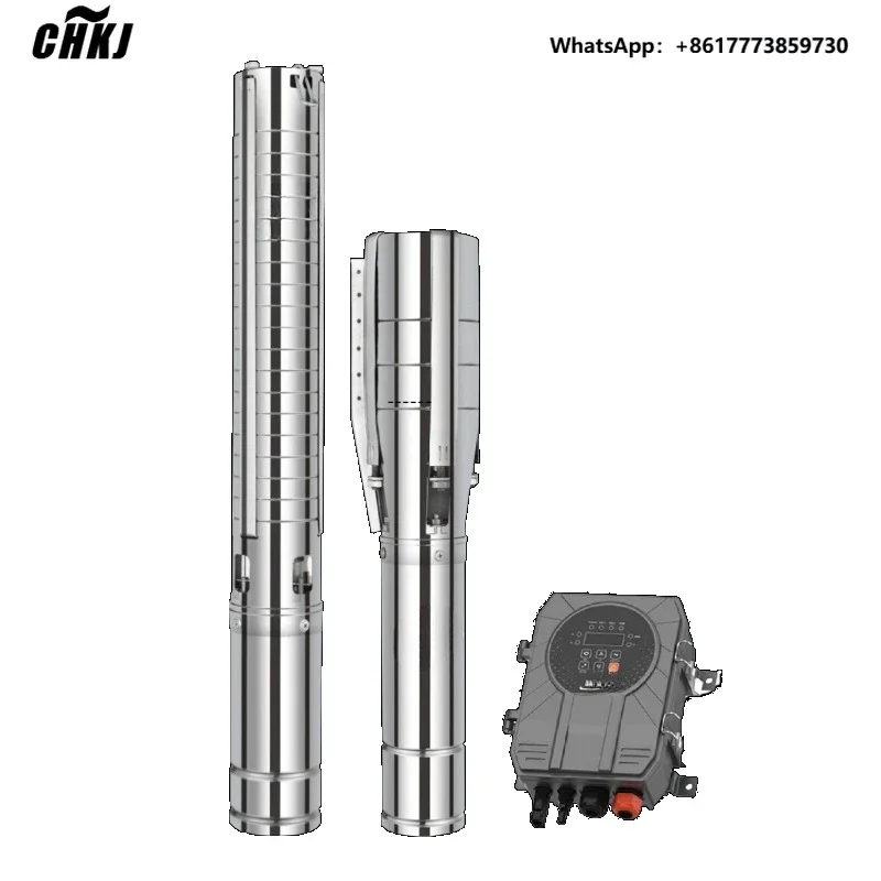 

CHKJ Stainless Steel Impeller Hybrid AC/DC Solar Submersible Borehole Water Pump