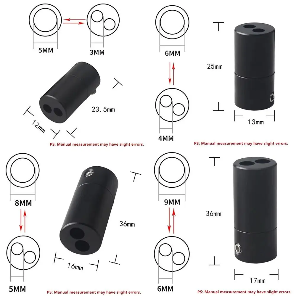 1Pcs 1 To 2 Audio Y Splitter Y Type Aluminum Alloy RCA Plug Connector Banana Plug Anti-interference Audio Cable Splitter Adapter
