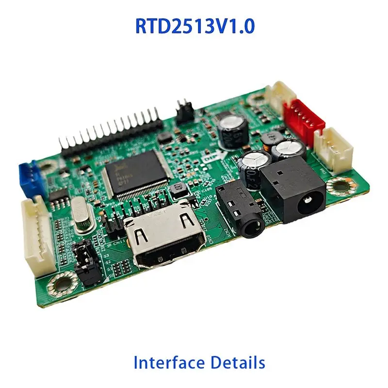 B27B -Compatible To LVDS Jump Cap Program+ 5Pcs Lvds Cable Kit(30P 40P 1/2CH 6/8 BIT) For RTD2513V1.0 Mini LCD Driver Board