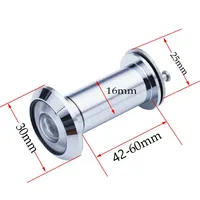 Door Peephole Door Viewer Furniture Hardware 200 Degree Adjustable Glass Lens Eye Sight Hole With Privacy Cover