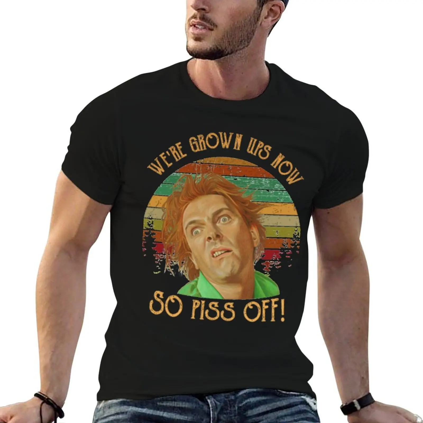 We're Grown Ups Now So Piss Off T-Shirt Casual Soft Cotton Short Sleeve Tee