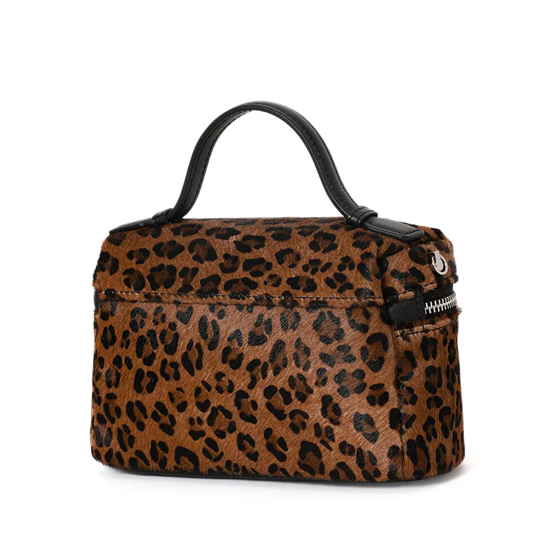 Aidrani Borsa a tracolla da donna in vera pelle fashion leopard print design borsa in pelle bovina