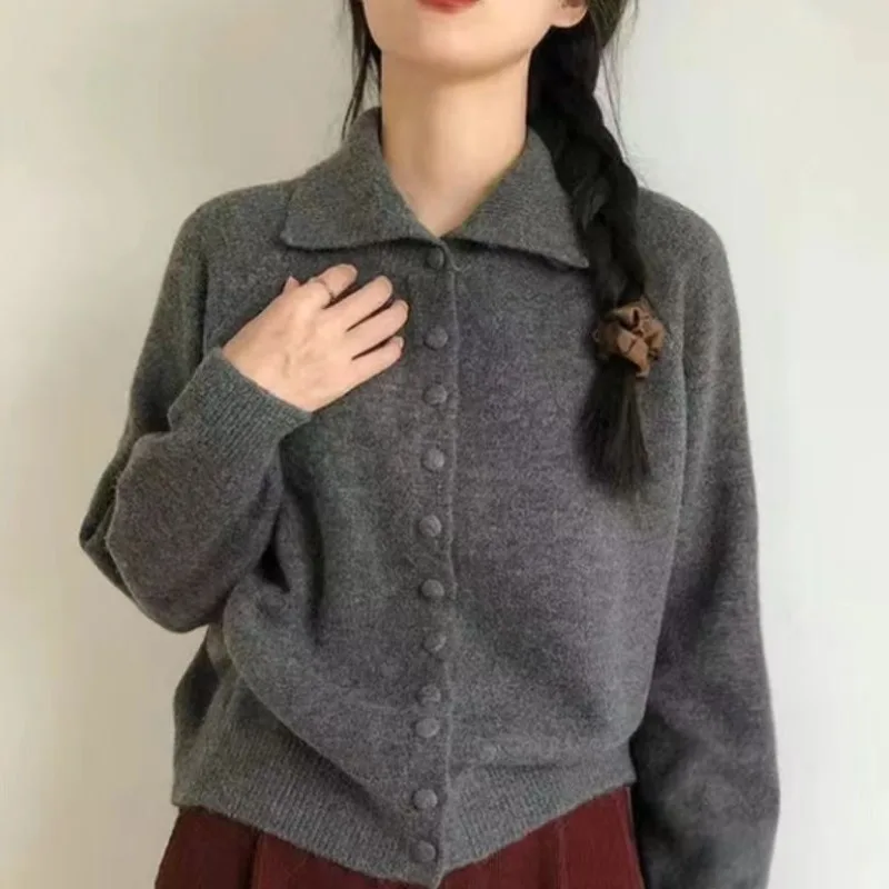 2025 Nieuwe zachte hoge hals button-down damesvest trui Koreaanse stijl Ins mode winter herfst gezellig breisel