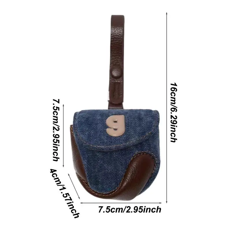 Бейсбольная сумка для наушников, защитный чехол для наушников, винтажная эстетичная сумка для хранения для школы, дома, деловой поездки, покупок