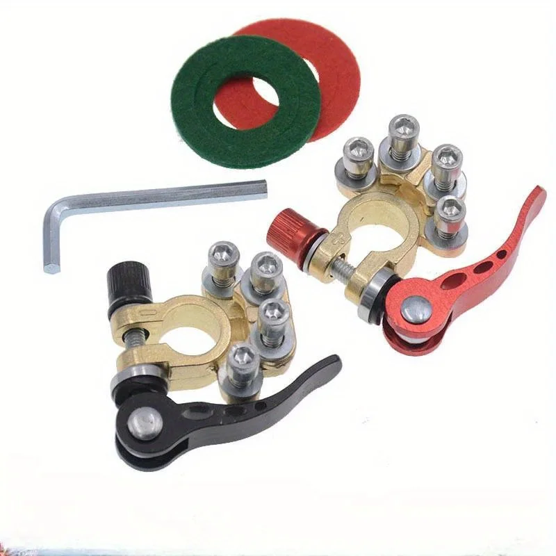 1 Pair 12V 24V Automotive Car Top Post Battery Terminals Wire Cable Clamp Terminal Connectors 6 Styles