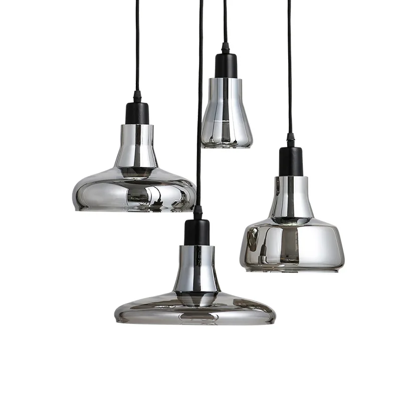 

Willlustr modern pendant lamp white smoke glass Shadows Light Bedroom Sitting Room Restaurant Cafe bar office suspension lights