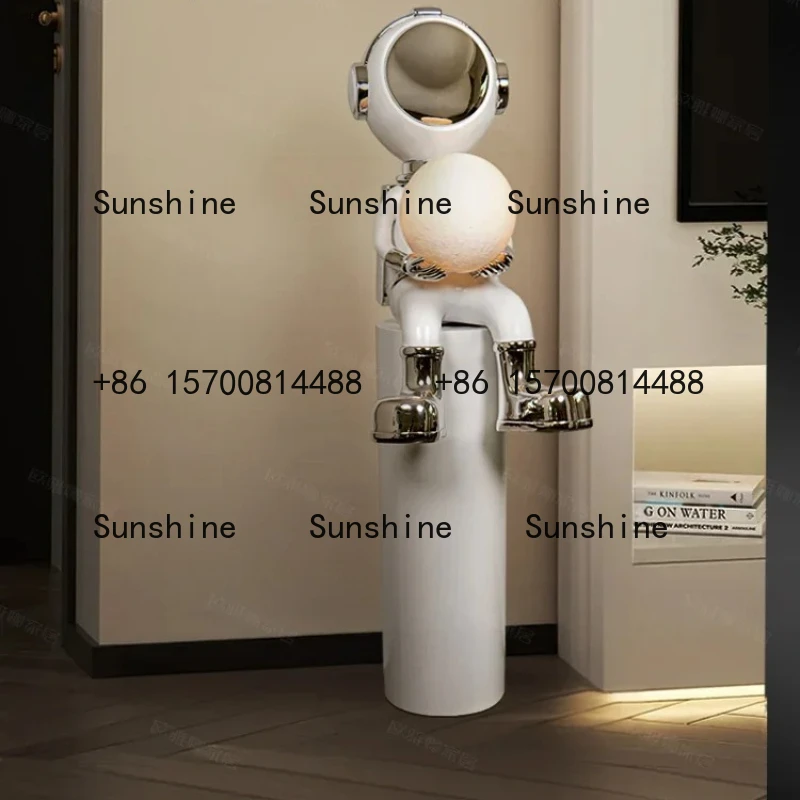 Astronaut living room decoration floor character ornaments home accessories can shine