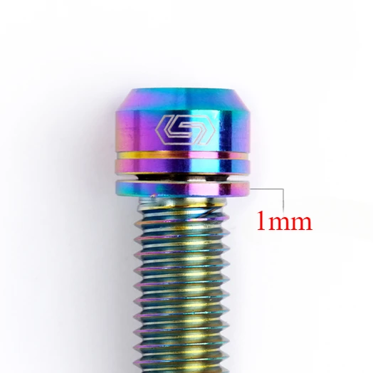 M6x10 12 14 17 19 25 30 35 40 55 mm TC4 GR5 Śruba z łbem walcowym Torx ze stopu tytanu z podkładką do roweru DIY Różne wielokolorowe