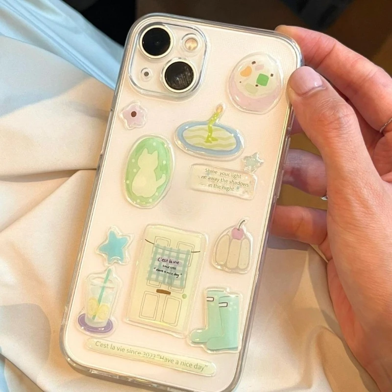 Ins لطيف الدب الطفل الفيل هلام ملصق عالية القيمة DIY بها بنفسك الهاتف المحمول الكمبيوتر بطاقة حساب اليد ملصق #5