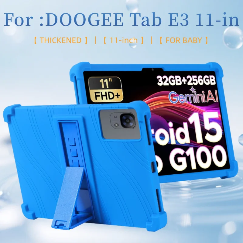 

Чехол для DOOGEE Tab E3 11 дюймов, безопасный противоударный силиконовый чехол-подставка для планшета