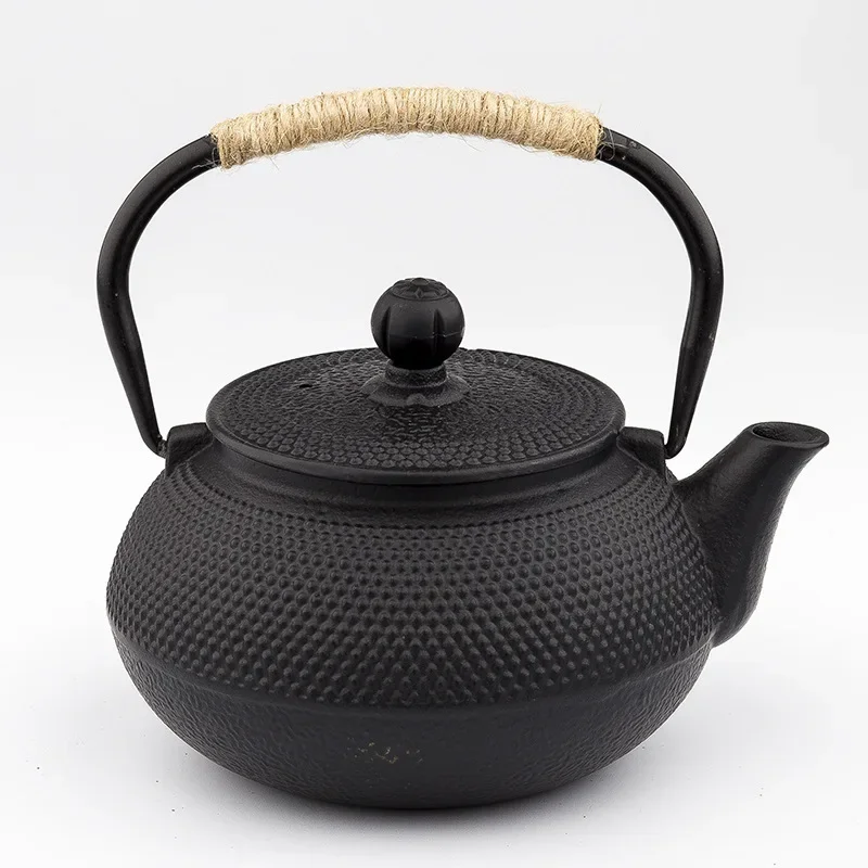 800ml Japanese Cast Iron Teapot Iron Kettle  Teapot Comes with Strainer Flower Tea Set Decoration Ornament