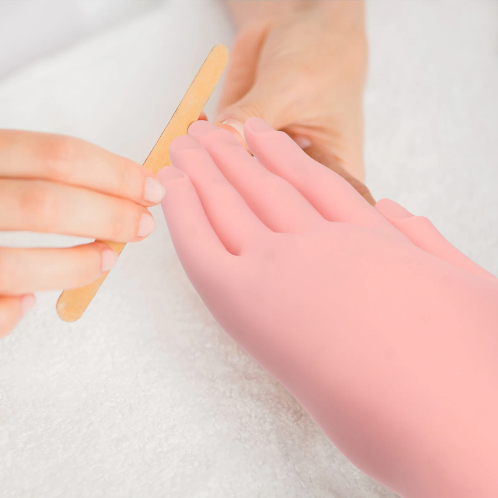 

Nail Art Practice Fake Hand Bendable Finger Flexible Bendable Hand Display Manicure Training Tool Nail Tips Insertable