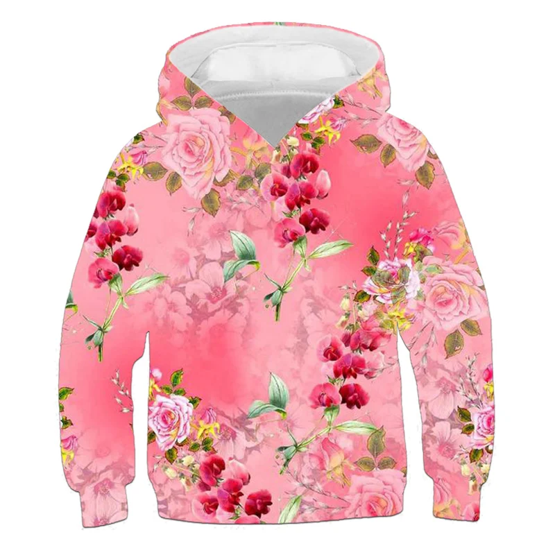 Men's Sweatshirt Northeast China Style Flowers Hoodie Woman Streetwear Hooded Male Long Sleeve Sweatshirts Tracksuits Clothing