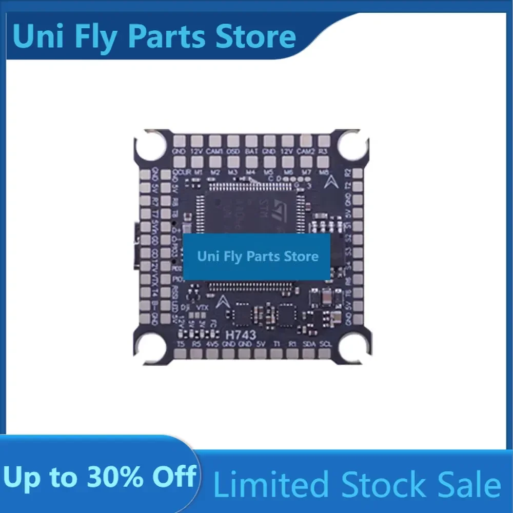 HPXGRC H743 Flight Stack ICM42688P 80A 4IN1 ESC 3-6S Blheli32 30.5x30.5mm F7 FC Speed Controller Combo FPVFreestyle RacingUniFly
