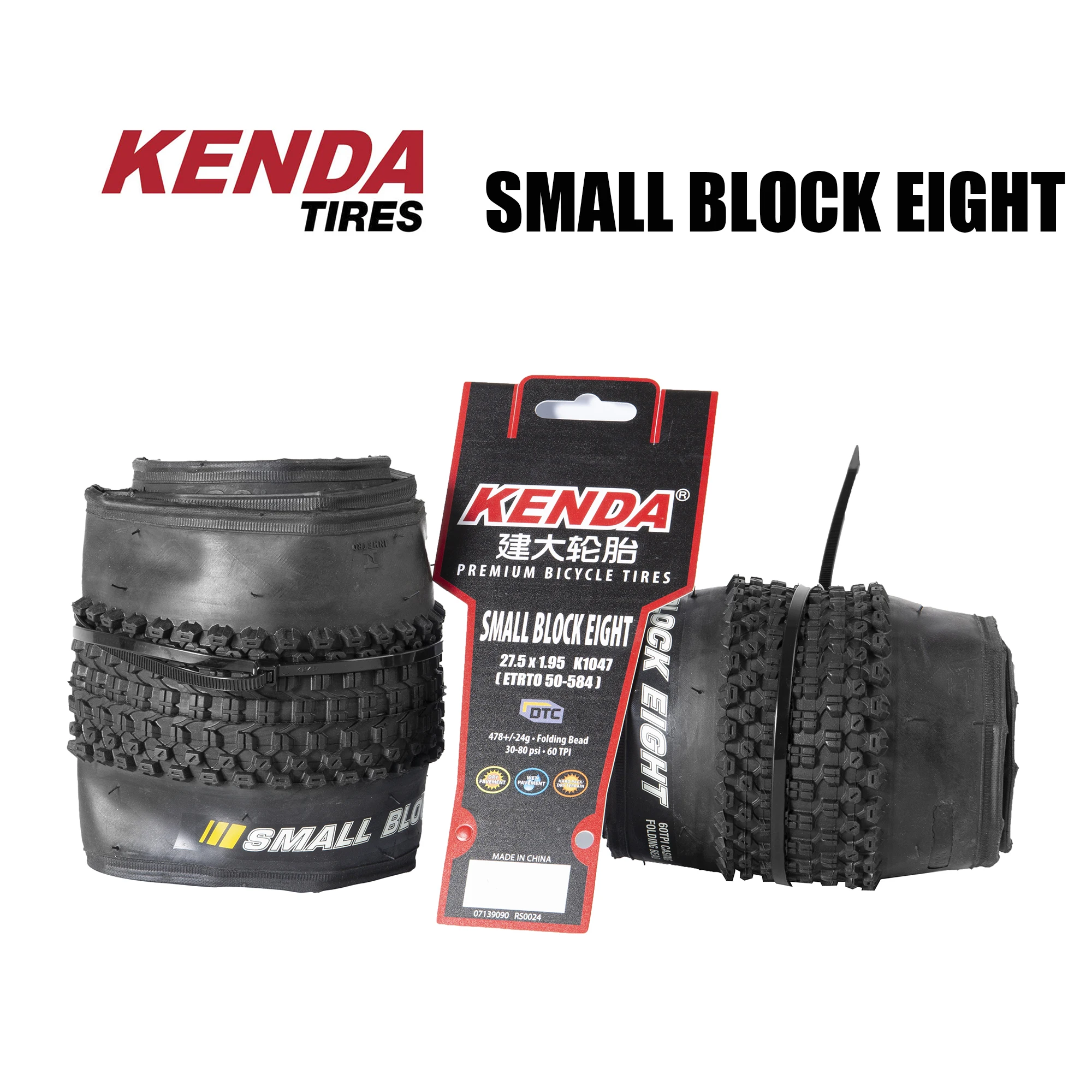 KENDA Original SMALL BLOCK EIGHT Foldable Tire for Bicycles| 26 27.5 29 1.95 2.1|MTB Tiye|Mountain Bike|Light Weight| Kevlar