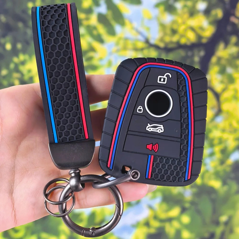 Protection Holder Keychain Interior Accessories For BMW I3 I8 Series Keyless Car Styling Keychain Silicone Cover Fob Key Case