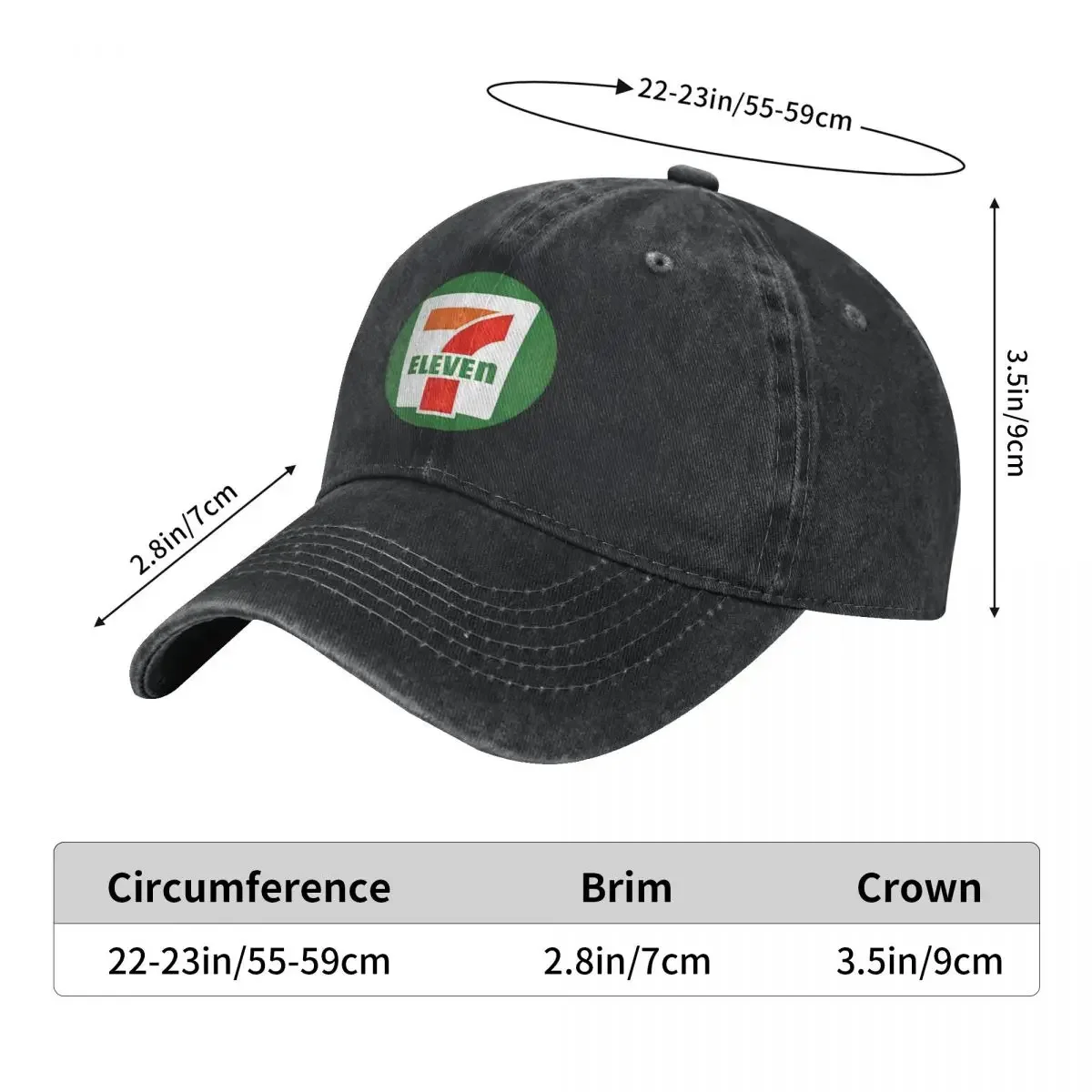 Seven Eleven Convenience Store Baseball Cap Japan y2k Cool Unisex Men Trucker Hat Designer Tennis Skate Baseball Caps Gift Idea