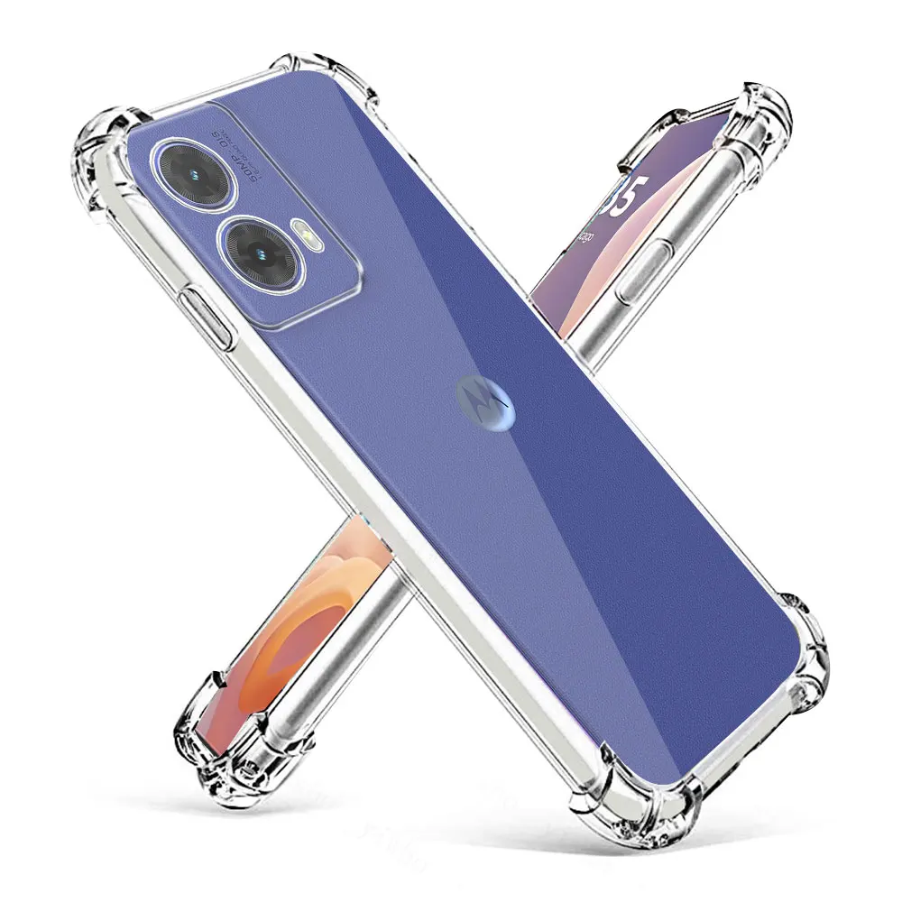 For Moto G85 5G Case 6.67'' Clear Shockproof Airbag TPU Phone Case or Motorola Moto G85 G 85 Silicone Soft Protect Back Cover