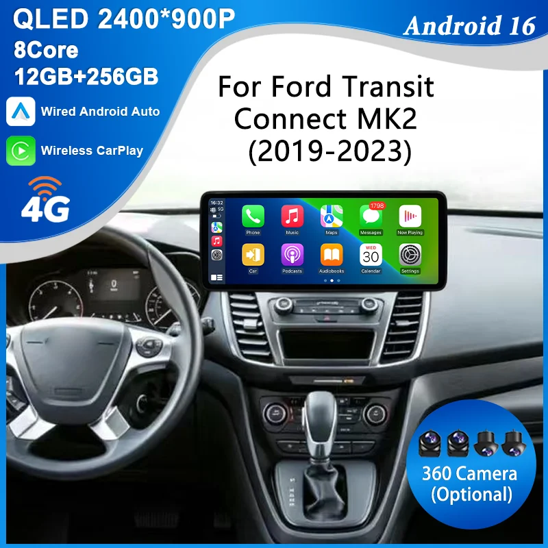 for Ford Transit Connect MK2 2019-2023 12.3