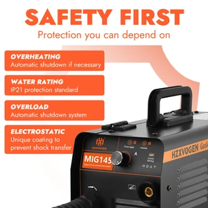 Hzxvogen MIG145 Semiautomatische Synergie -Schweißschweißmaschine 220V Mini Min Mig Schweißer Fortsetzung des Widerstandes 12 Hauptverkäufe MIG tragbare Schweißmaschine - №4
