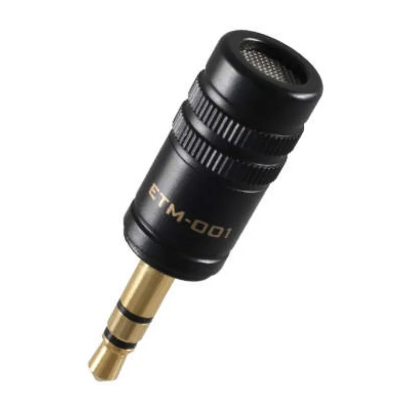 Microfono Omnidirezionale ETM-001 Per Fotocamera Reflex Mirrorless Streaming Live Nero