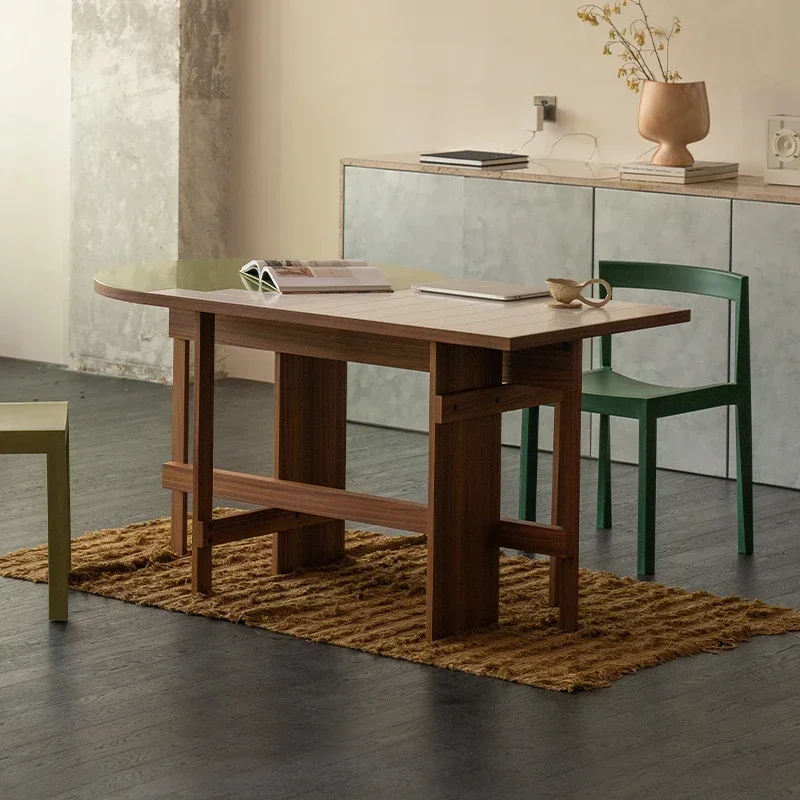 Table solid wood special-shaped, desk boss table, designer creative irregular long desk computer table