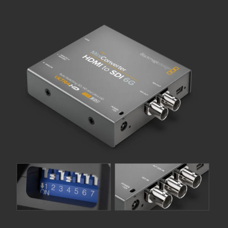 Blackmagic Design 6G-SDI Mini Converter Series 6G/SDI إلى الصوت/التناظري/التوزيع/UpDownCross HD/HDMI 6G/الألياف الضوئية