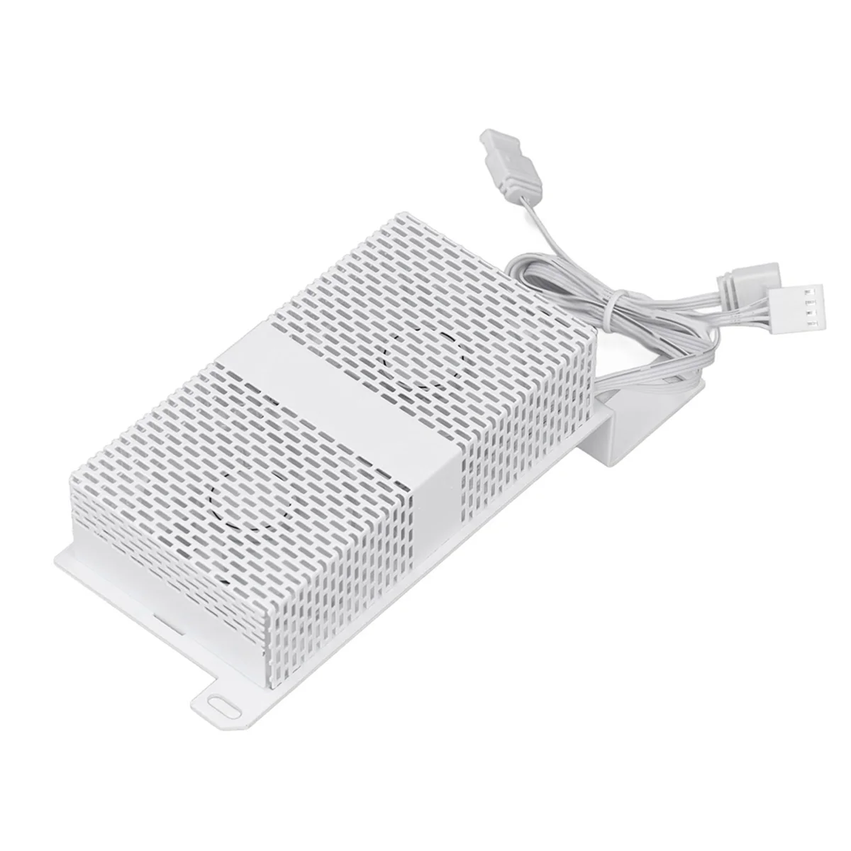 ATP-ARGB Synchronized Dual 5020 Fans RAM Cooling Radiator, High Efficiency Memory Heatsink for DDR4 DDR5 White