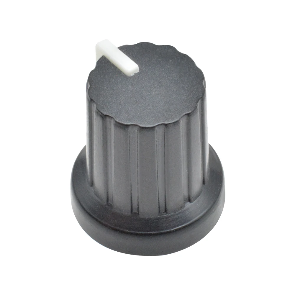 5 Stück/Lot Einsatzdurchmesser. 6mm Drehknöpfe für Potentiometer, Kunststoffkappen, Lochpotentiometer WH148 – Detail 6