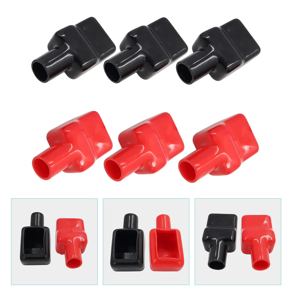 

Terminal Protector Rubber Pile Head Cover Durable Insulating Sleeve Auto Marine Truck Replacement Caps