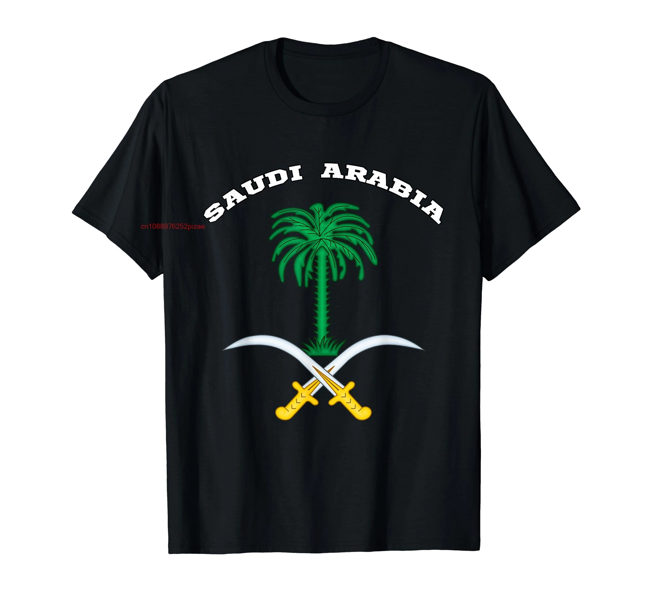 

100% Cotton Saudi Arabia T-shirt Coat of arms Tee Flag souvenir Riyadh T-Shirt MEN WOMEN UNISEX T Shirts Size S-6XL
