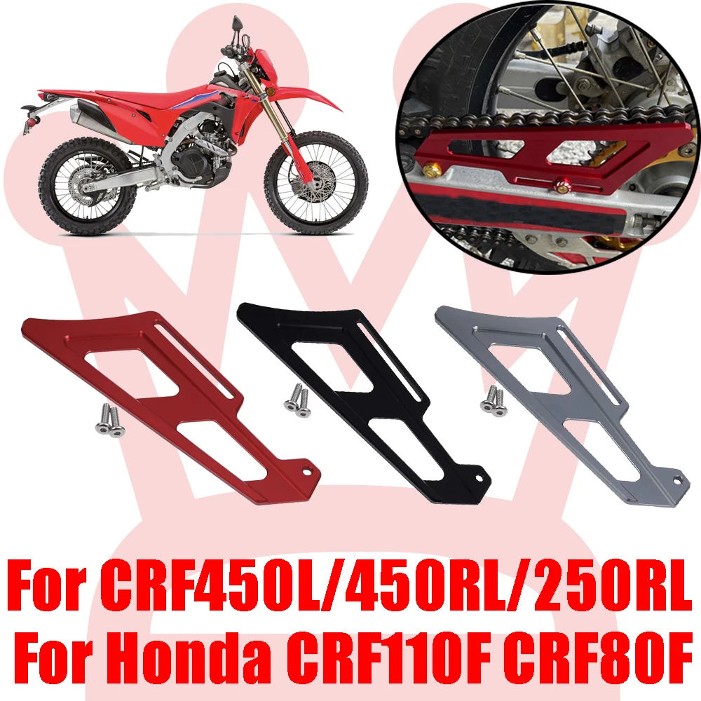 Accessoires de moto pour Honda CRF450L CRF450RL CRF250RL CRF110F CRF80F CRF 450 110F 80 F, protection de chaîne de pignon arrière