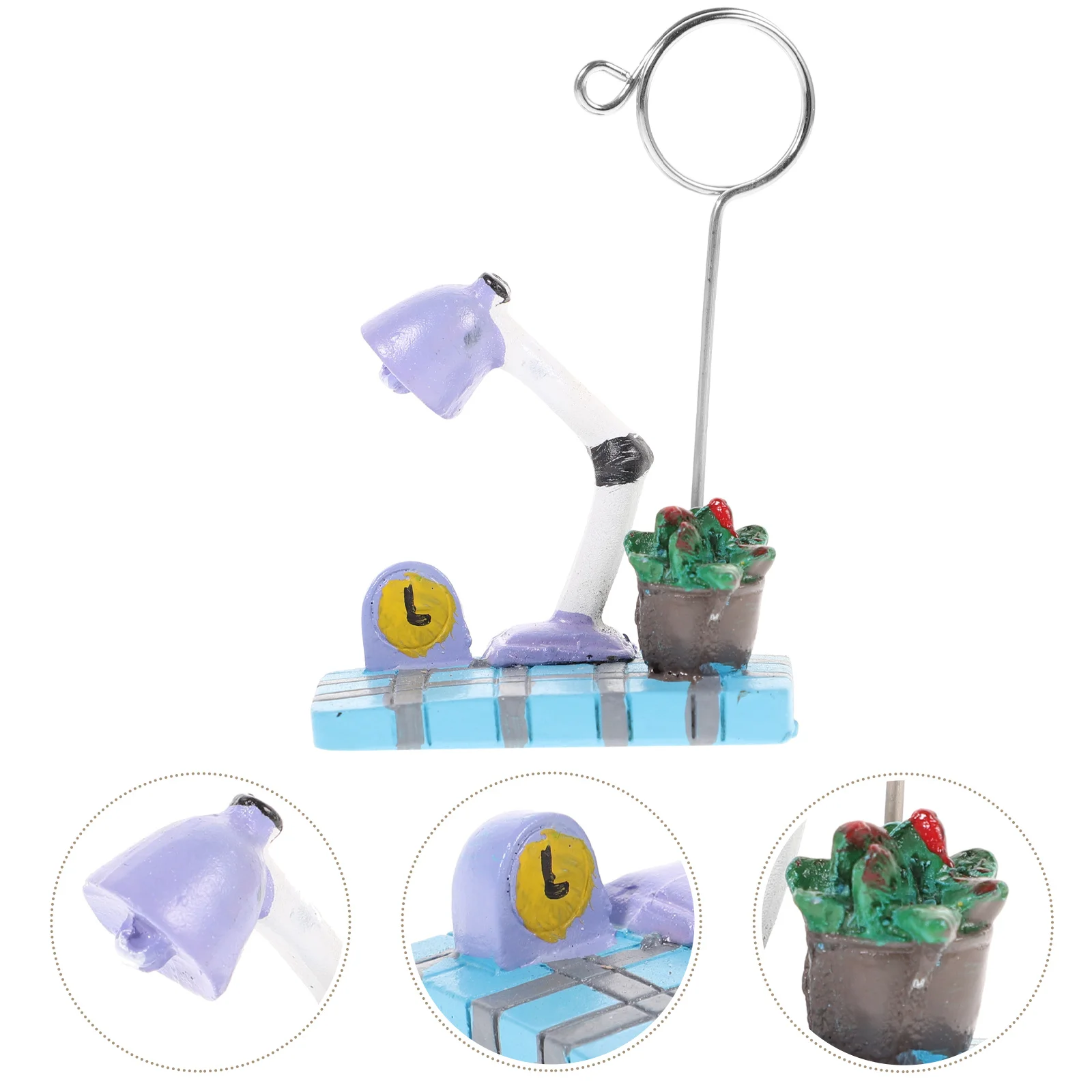 النباتات النضرة Microlandschaft مذكرة كليب صور ملاحظة حامل حامل تصميم جميل لكتابة المهام والرسائل #2