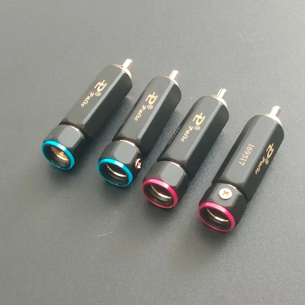 4 Stück Palic Hochwertige Vergoldete RCA-Stecker mit Lötanschluss A/V-Anschluss HIFI-Stecker für DIY RCA-Kabel – Detail 5