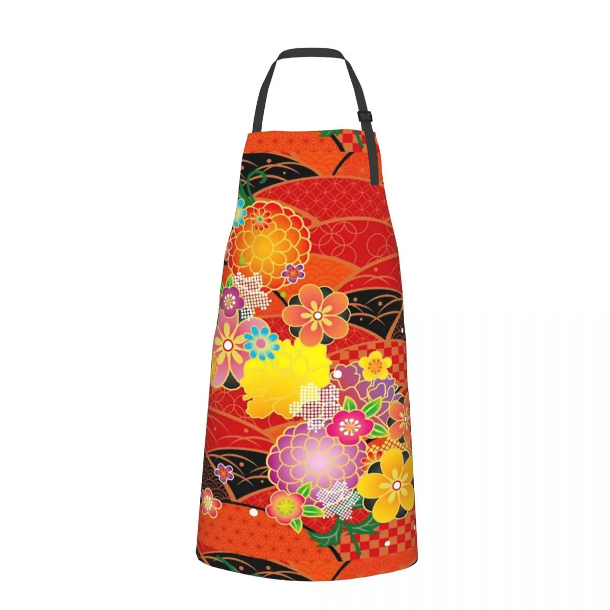 Japanese Kimono　4 Waterproof Kitchen Apron For Women/Men With Pockets Work Restaurant Shop Waiter Work Uniform