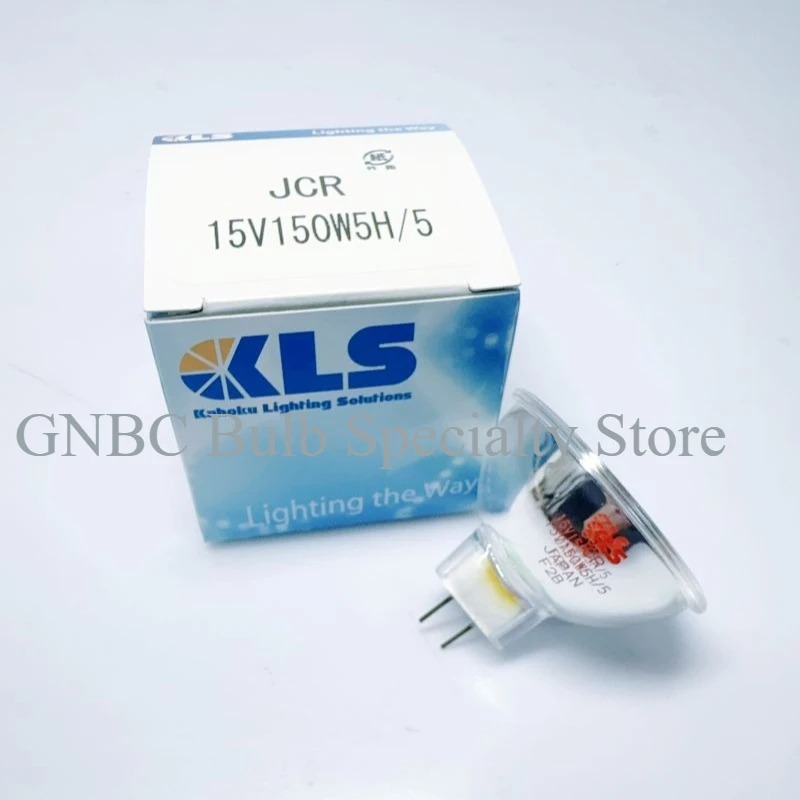 KLS JCR 15V150W5H/5 Halogen Lamp  5‑Degree Narrow Beam Bulb for SIGMAKOKI SHLA‑150 HAYASHI LA‑150CE Fiber Optic Light Source