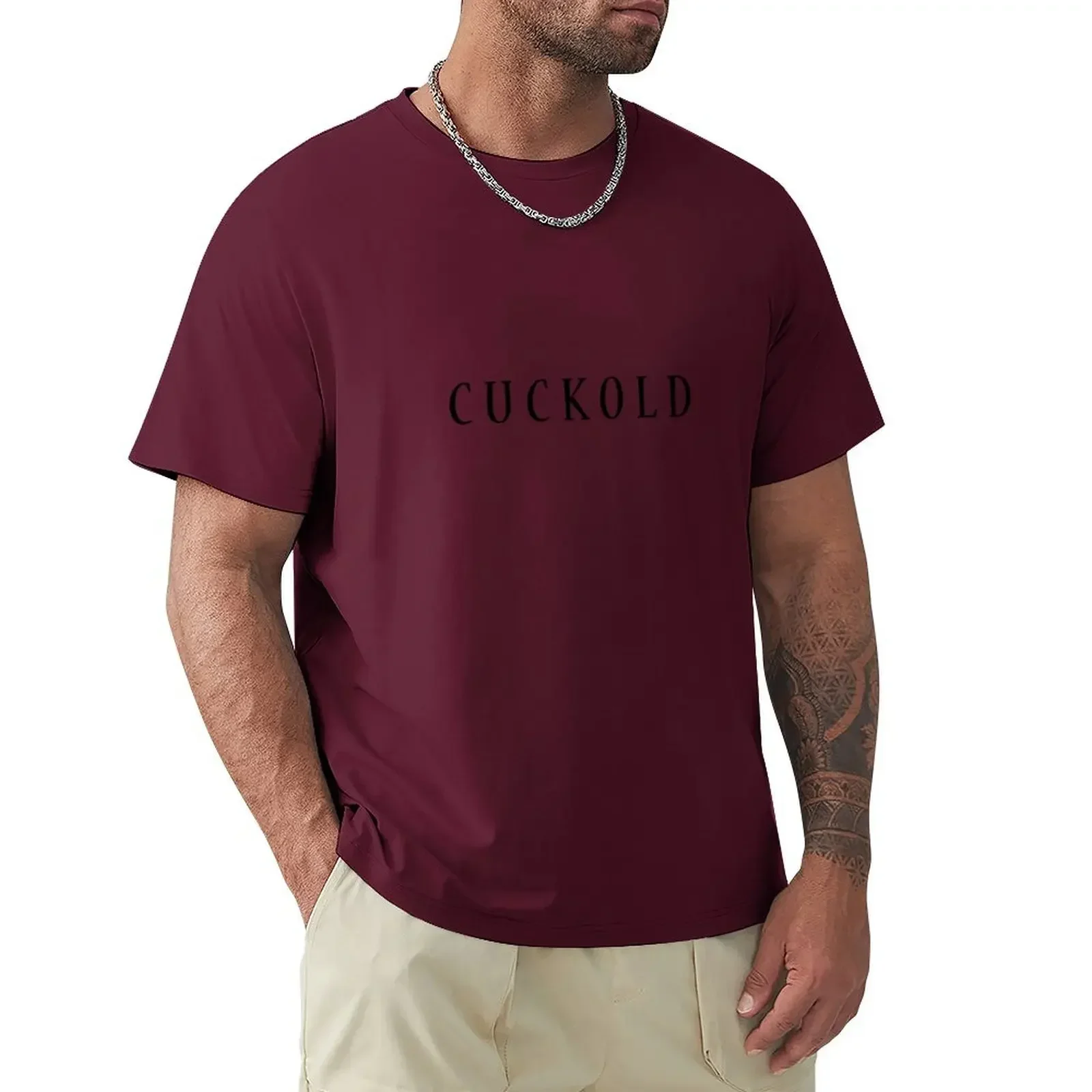 Cuckold new edition plus size tops customs clothing crewneck manga heavyweight style tops Informal streetweat fashion Round neck