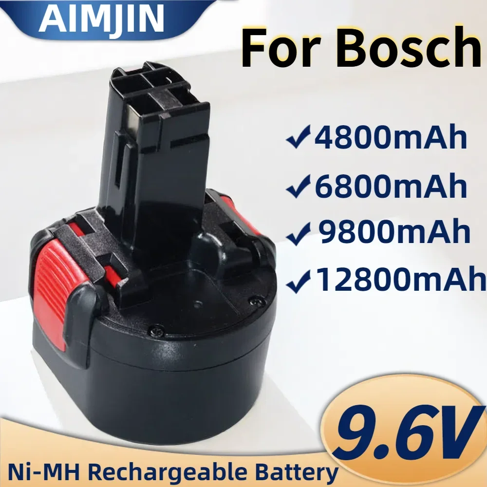 

BAT048 9.6V 4.8/6.8/9.8/12.8Ah NI-MH Rechargeable Battery Power Tools Battery for Bosch PSR 960 BH984 BAT048 BAT119 L50