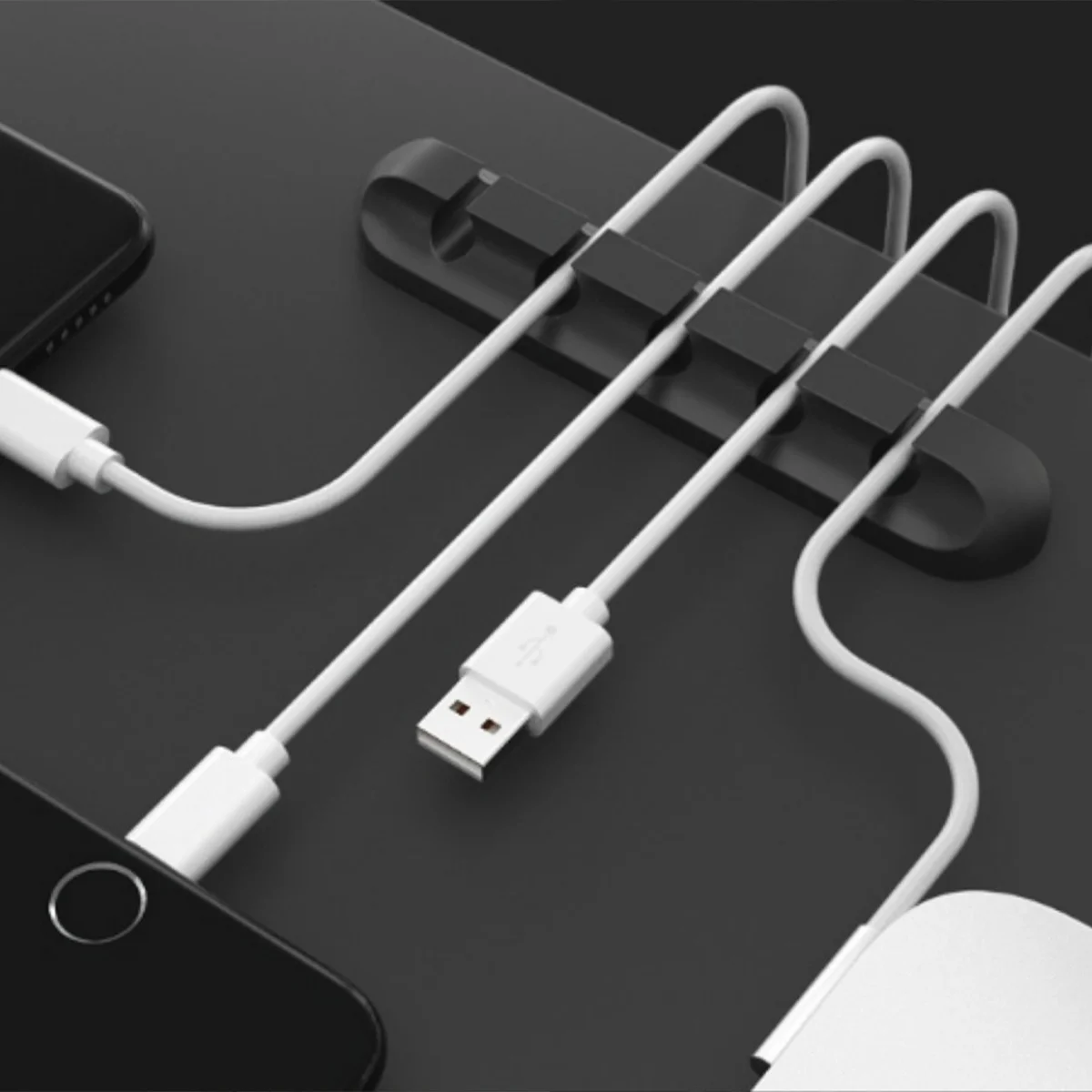 2PC Cable Organizer, Cable Organizer for Fixing Wires And Data Cables Without Punching Holes, Wire Clips, Network Cable Clamps view 5